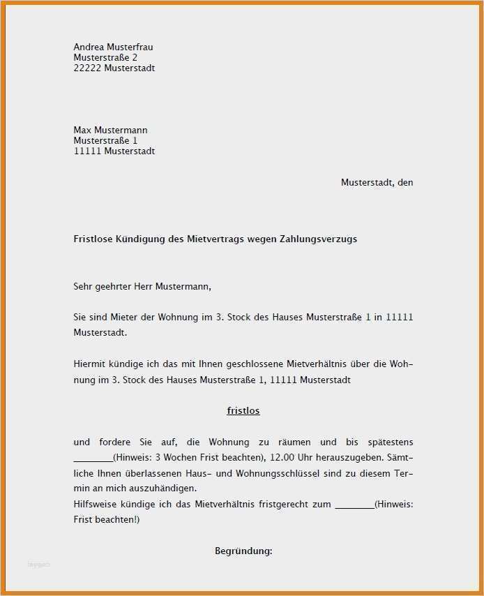 Vorlage Kündigung Wohnung Cool Wohnung Kündigen Vorlage Kostenlos Luxus 9 Kündigung