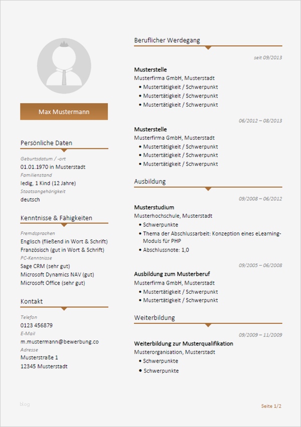 Vorlage Lebenslauf 2017 Kostenlos Angenehm Lebenslauf Muster & Vorlagen Für Bewerbung 2018