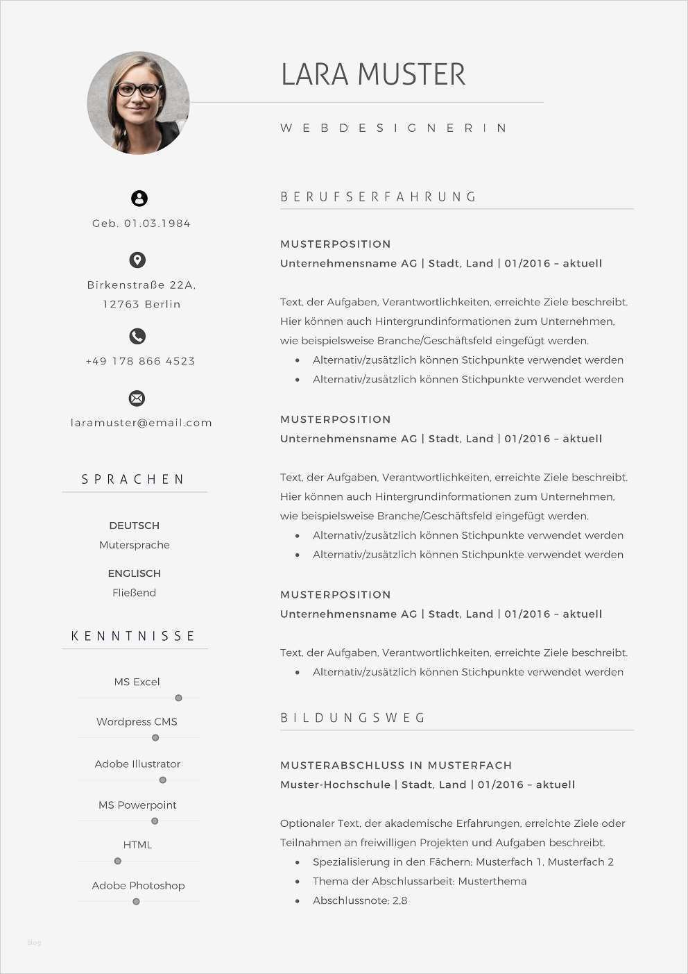 Vorlage Lebenslauf Englisch Tabellarisch Süß Premium Bewerbungsmuster 10 Lebenslaufdesigns De