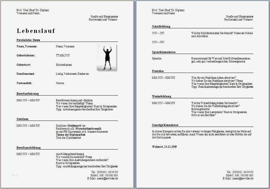 Vorlage Lebenslauf Open Office Inspiration Lebenslauf Vorlage Openoffice Kostenlos – Vorlagen 1001