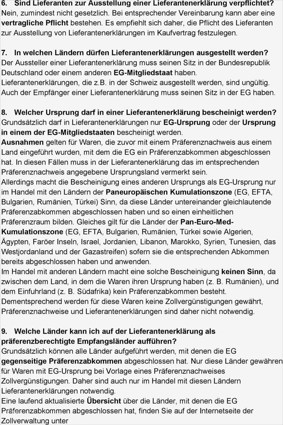 Vorlage Lieferantenerklärung Süß Lieferantenerklärungen Nach Verordnung Eg Nr 1207 2001
