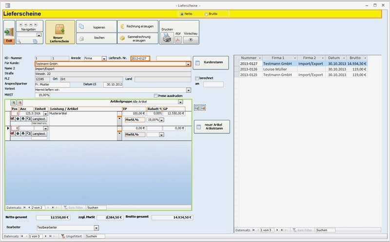 Vorlage Lieferschein Luxus Rechnungsprofi Lieferscheine Drucken