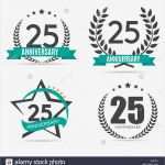 Vorlage Logo Großartig Vorlage Logo 25 Jahre Jubiläum Vektor Illustration Vektor