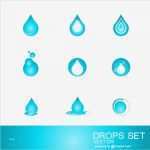 Vorlage Logo Luxus Wassertropfen Logo Vorlage