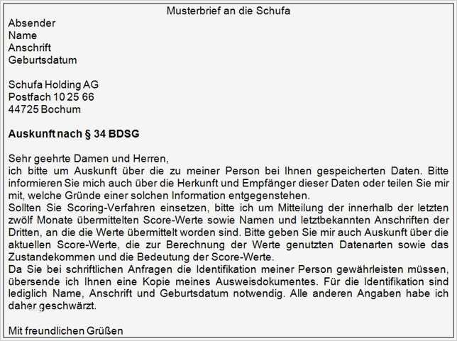 Vorlage Löschung Schufa Eintrag Wunderbar Meine Bank Vor ort