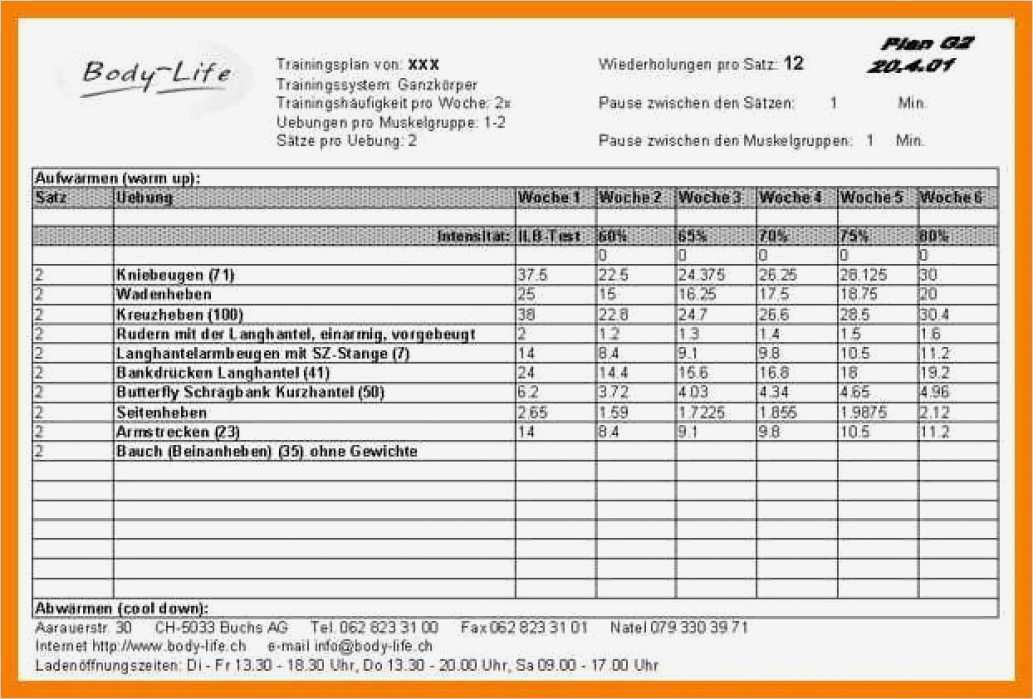 Vorlage Lose Excel Cool Ausgezeichnet Personal Trainingsprotokoll Vorlage Galerie