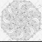 Vorlage Mandala Schönste Mandala Vorlage Malbuch Für Erwachsene Lizenzfreies