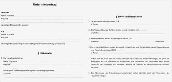 Vorlage Mietvertrag Haus Best Of Mietvertrag Vorlage Wohnung