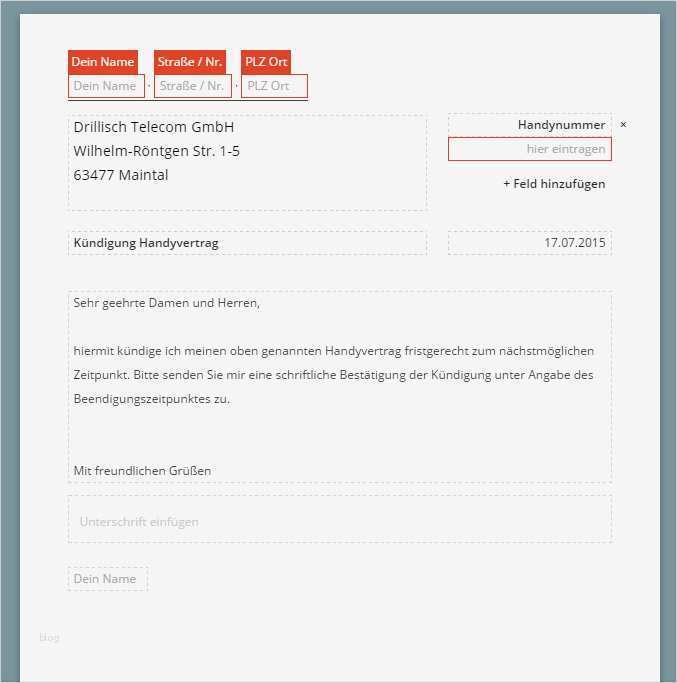Vorlage Mietvertrag Kündigen Elegant Drillisch Tele Kündigen Vorlage Download Chip