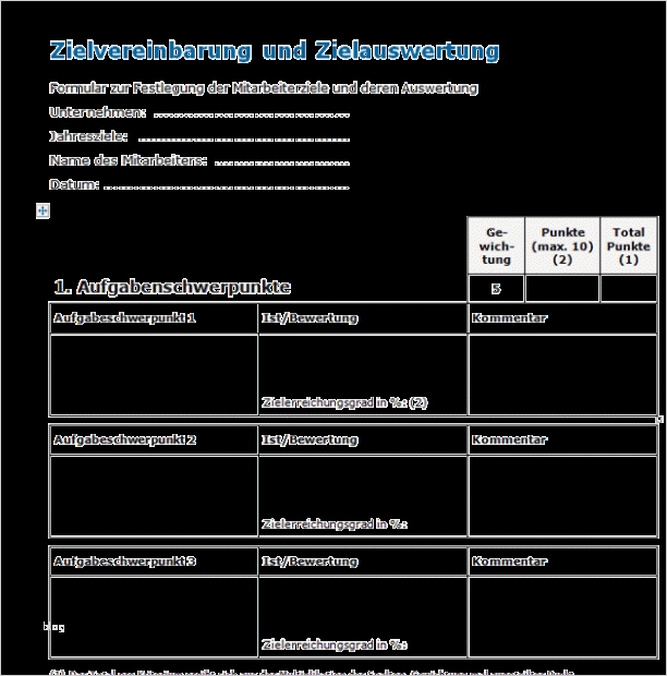 Vorlage Mitarbeitergespräch Best Of Vorlage Zielvereinbarung Und Zielauswertung