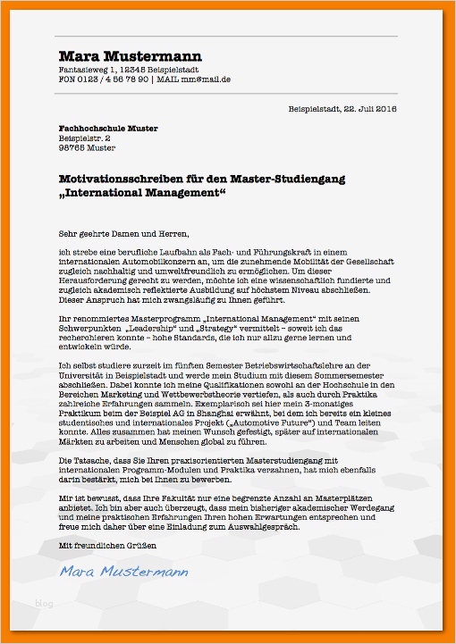 Vorlage Motivationsschreiben Bewundernswert 12 Motivationsschreiben Master Muster