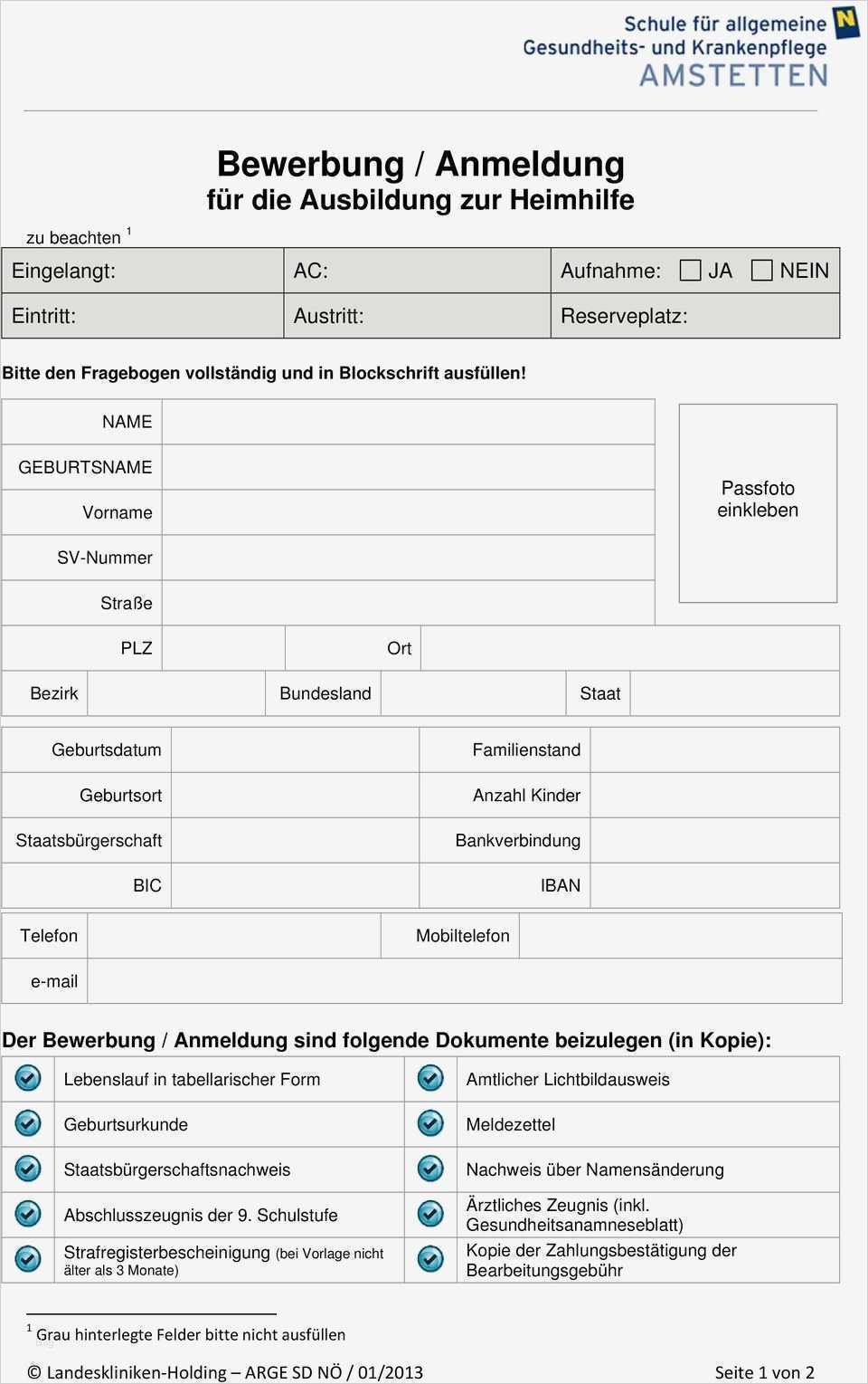 Vorlage Namensänderung Erstaunlich Heimhilfe Ausbildung Pdf