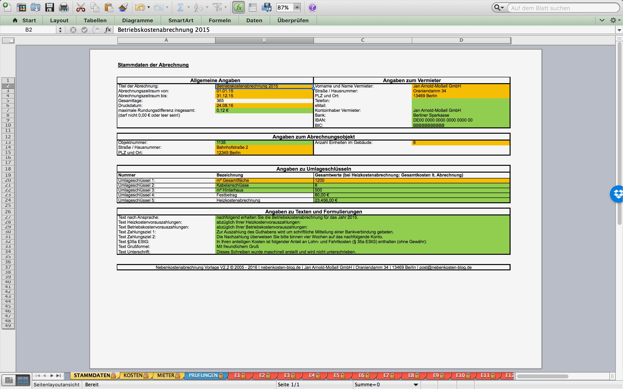 Vorlage Nebenkostenabrechnung Elegant Nebenkostenabrechnung Selbst Erstellen Kostenlos Schnell