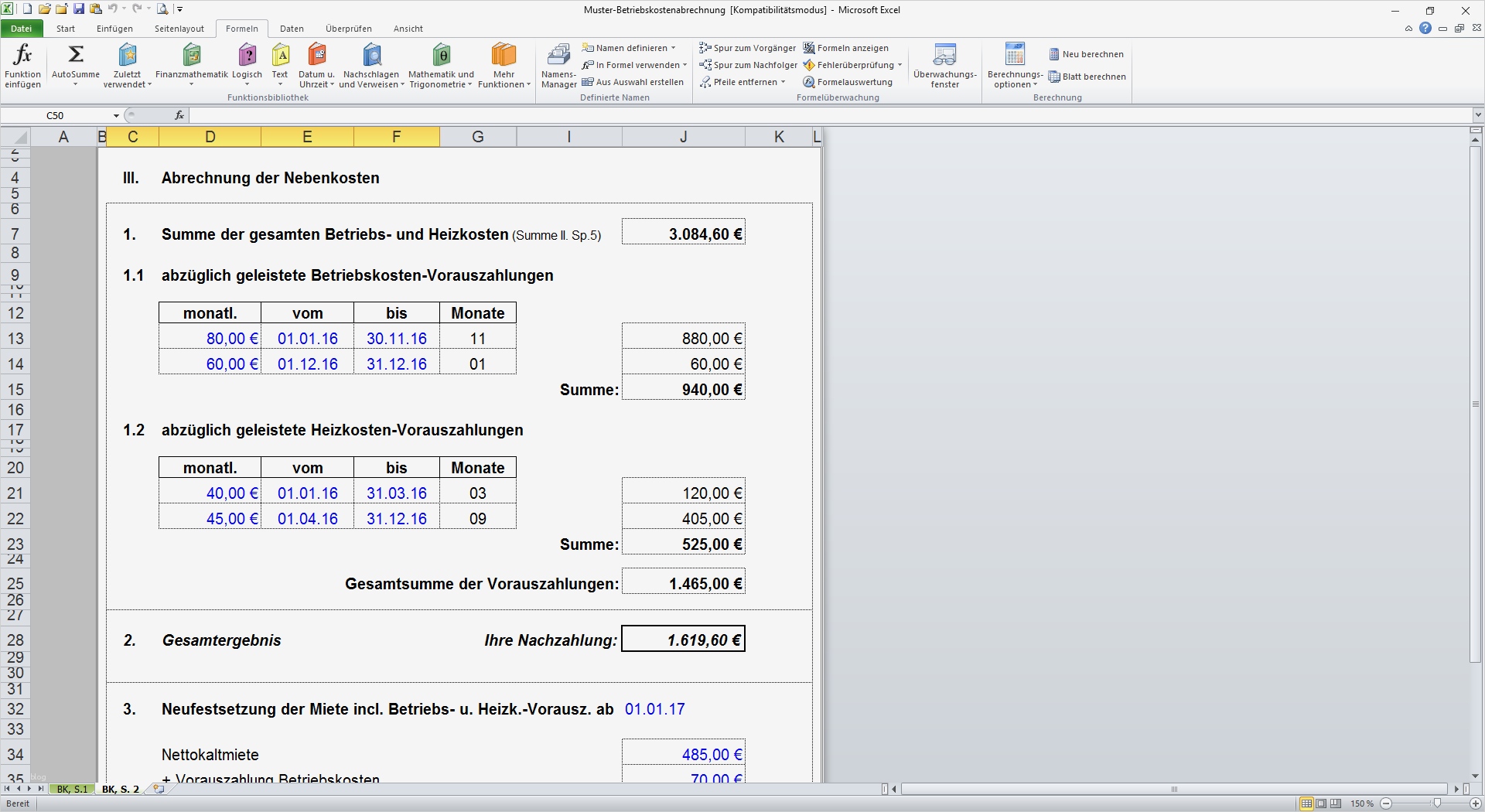 Vorlage Nebenkostenabrechnung Großartig Vorlage Für Nebenkostenabrechnung Nebenkostenabrechnung
