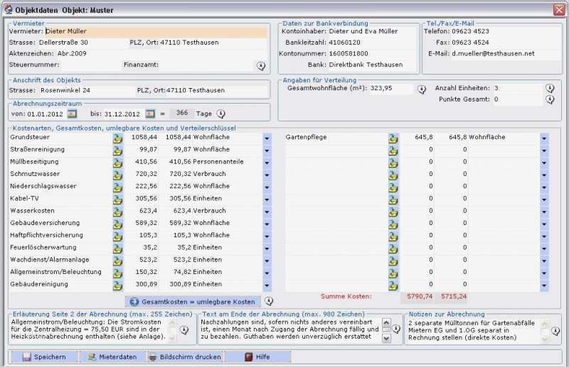 Vorlage Nebenkostenabrechnung Haus Und Grund Angenehm &quot;easy&quot; software Für Private Vermieter Haus Und Grund