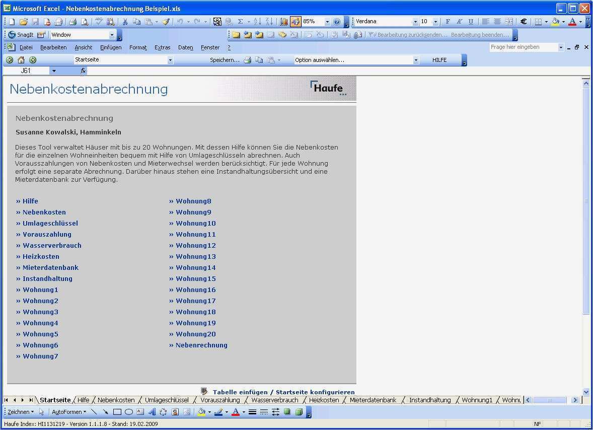 Vorlage Nebenkostenabrechnung Süß Nebenkostenabrechnung Mit Excel Vorlage Zum Download