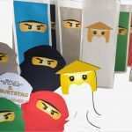 Vorlage Ninjago Einladung Fabelhaft Lego Ninjago Figuren tolle Bastelidee Für Den
