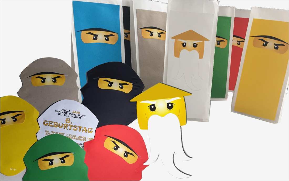 Vorlage Ninjago Einladung Fabelhaft Lego Ninjago Figuren tolle Bastelidee Für Den