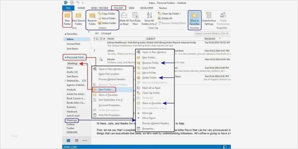 Vorlage ordnerstruktur Schönste 5 Geniale Kniffe so organisieren Sie Outlook Pc Welt