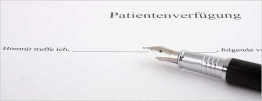 Vorlage Patientenverfügung Neu Patientenverfügung Vorlage