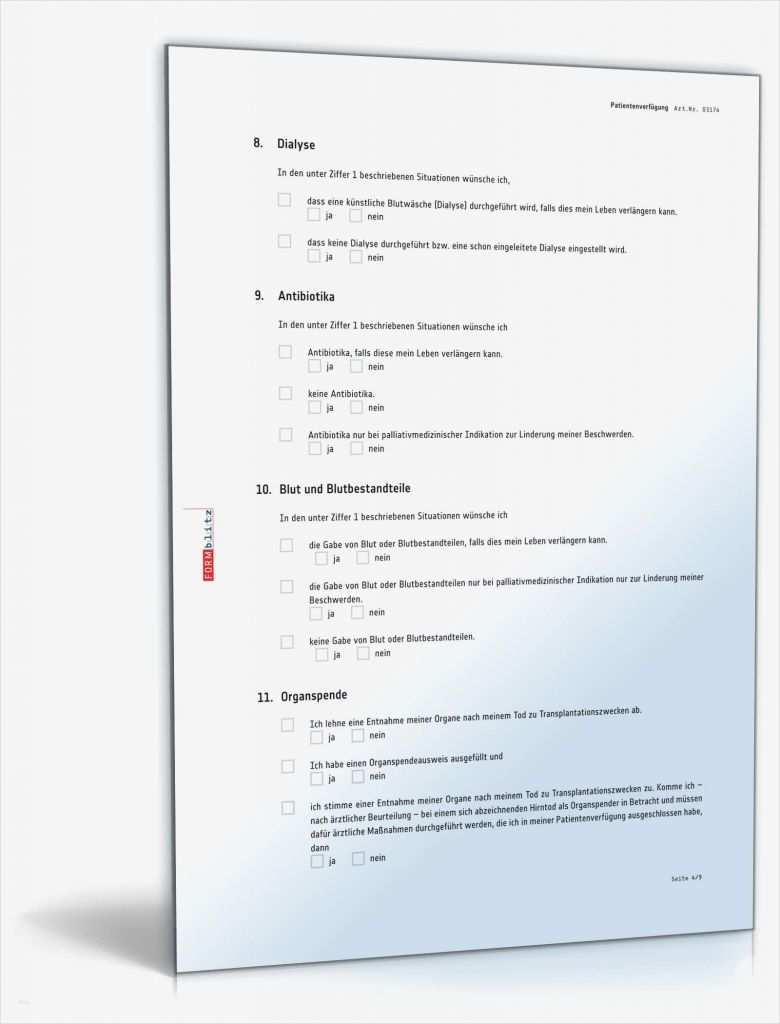 Vorlage Patientenverfügung Schön Patientenverfügung Muster Rechtssichere Vorlage Zum Download