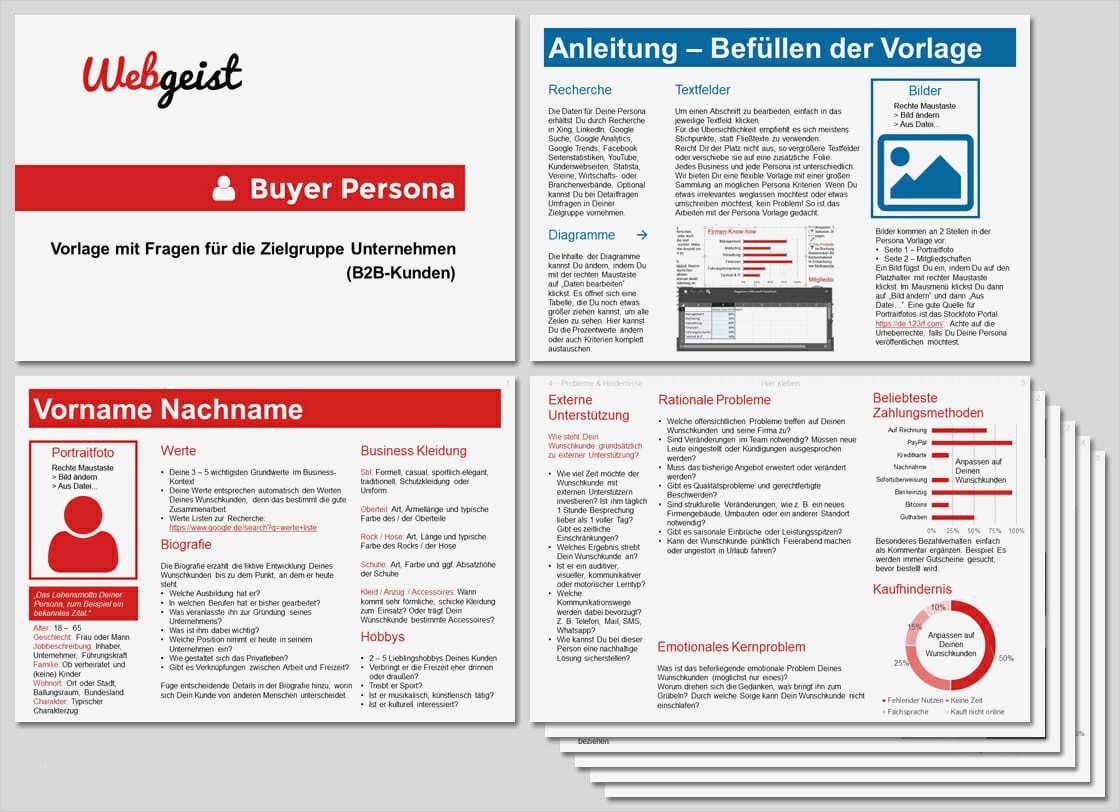 Vorlage Persona Best Of Professionelle Buyer Persona Vorlage – Powerpoint Download