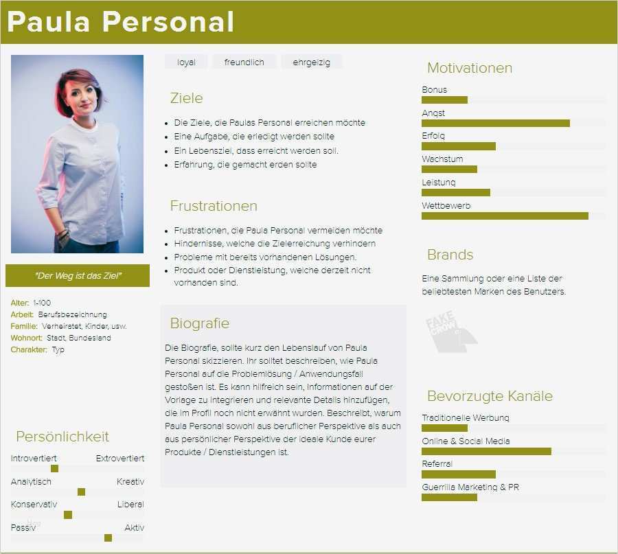 Vorlage Persona Best Of Zielgruppenanalyse Im Line Marketing
