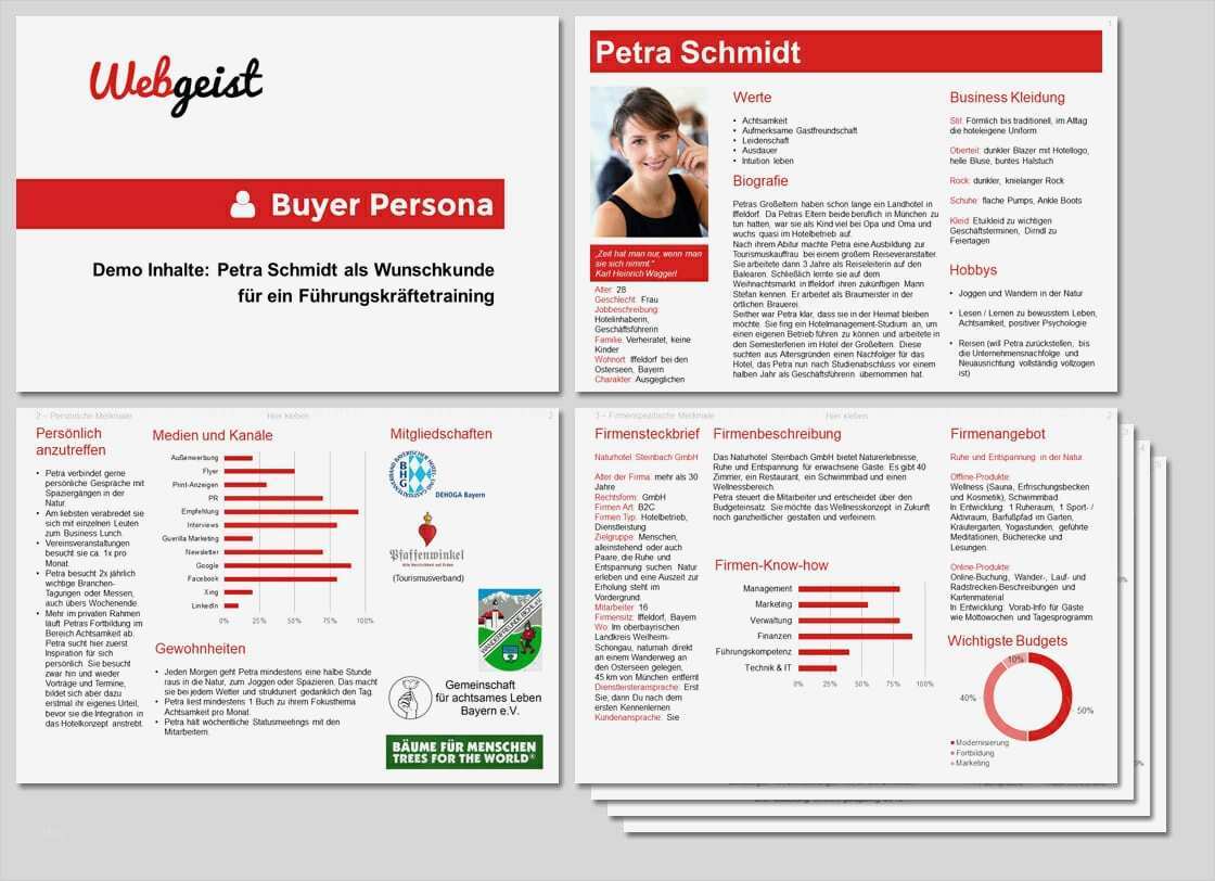 Vorlage Persona Erstaunlich Professionelle Buyer Persona Vorlage – Powerpoint Download