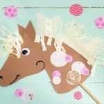 Vorlage Pferd Basteln Neu Bastelidee Pferdegeburtstag Steckenpferd &amp; Korkpferde