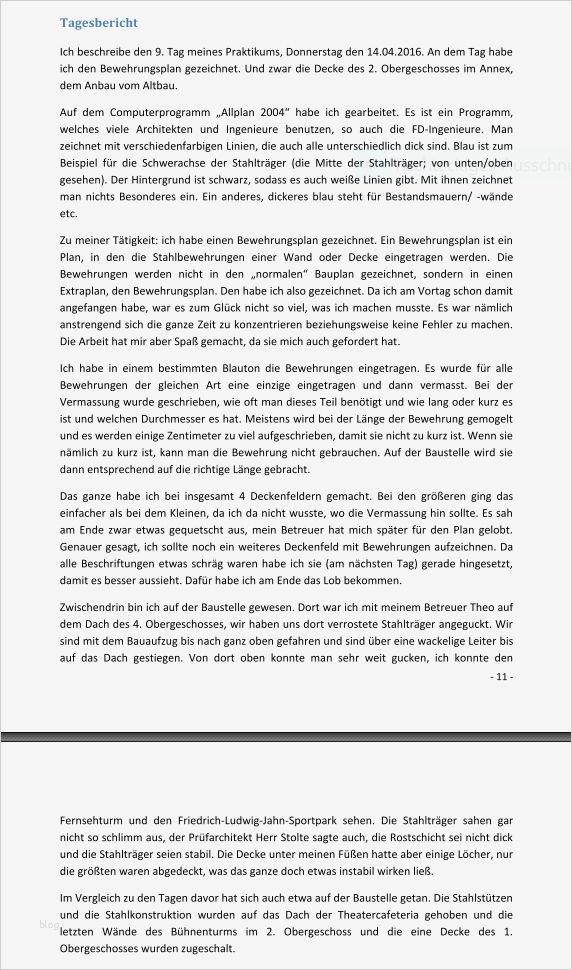 Vorlage Praktikumsbericht Cool Beispiele Für Den Praktikumsbericht – Betriebspraktikum