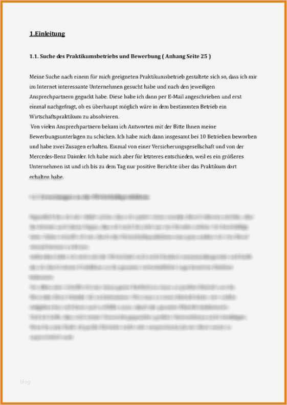 Vorlage Praktikumsbericht Erstaunlich 9 Praktikumsbericht Beispiel