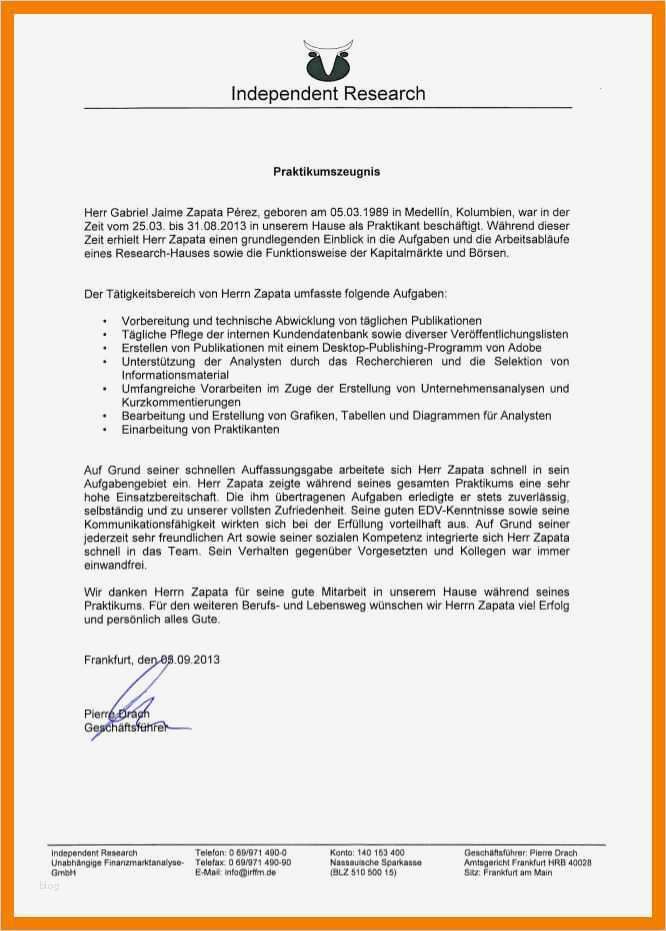 Vorlage Praktikumszeugnis Einzigartig 11 Praktikumszeugnis Vorlage