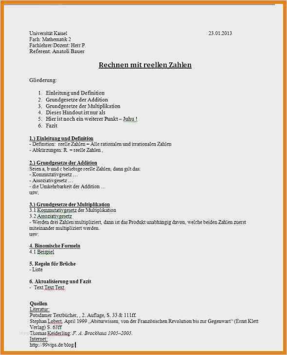 Referat Präsentation Vorlage Luxus Berühmt Präsentation