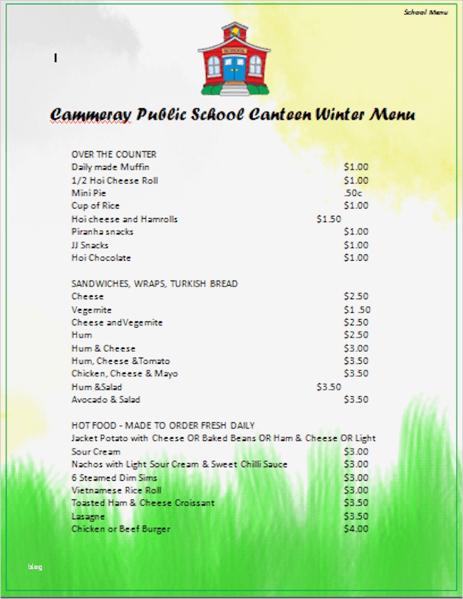 Vorlage Preisliste Getränke Beste 77 Kostenlose Speisekarten Vorlagen Zum Selbst Gestalten