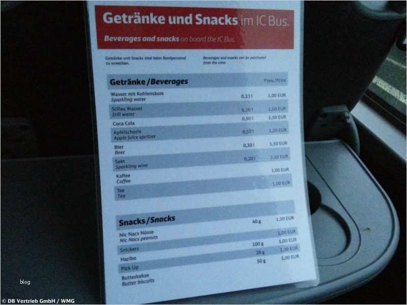 Vorlage Preisliste Getränke Einzigartig Erfahrungsbericht Der Ic Bus Im Selbsttest