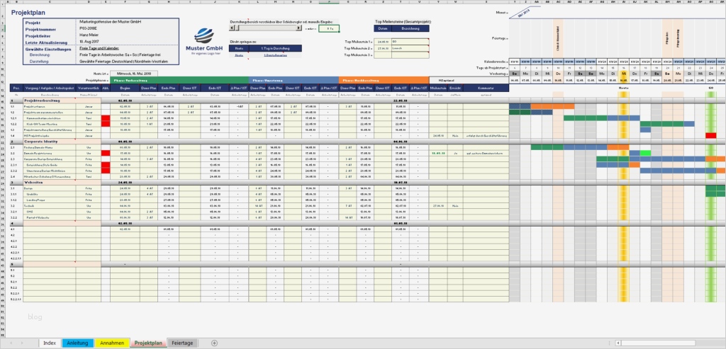 Vorlage Projektplan Angenehm Excel Projektplanungstool Fimovi