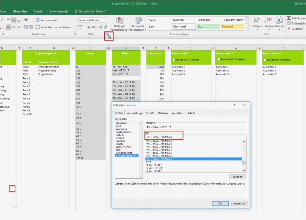 Vorlage Projektplan Bewundernswert Projektplan Excel