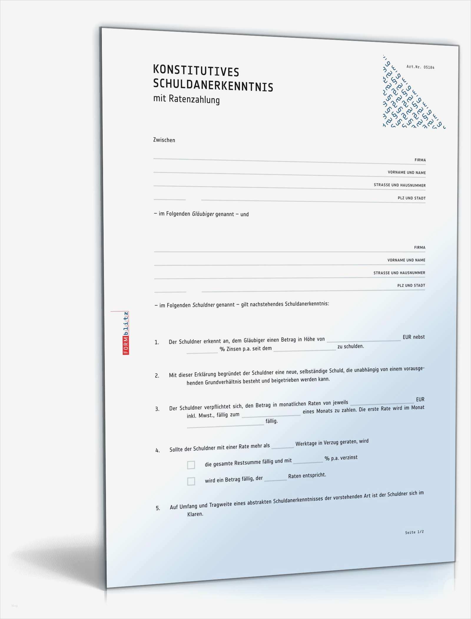 Vorlage Ratenzahlung Genial Schuldanerkenntnis Konstitutiv Ratenzahlung