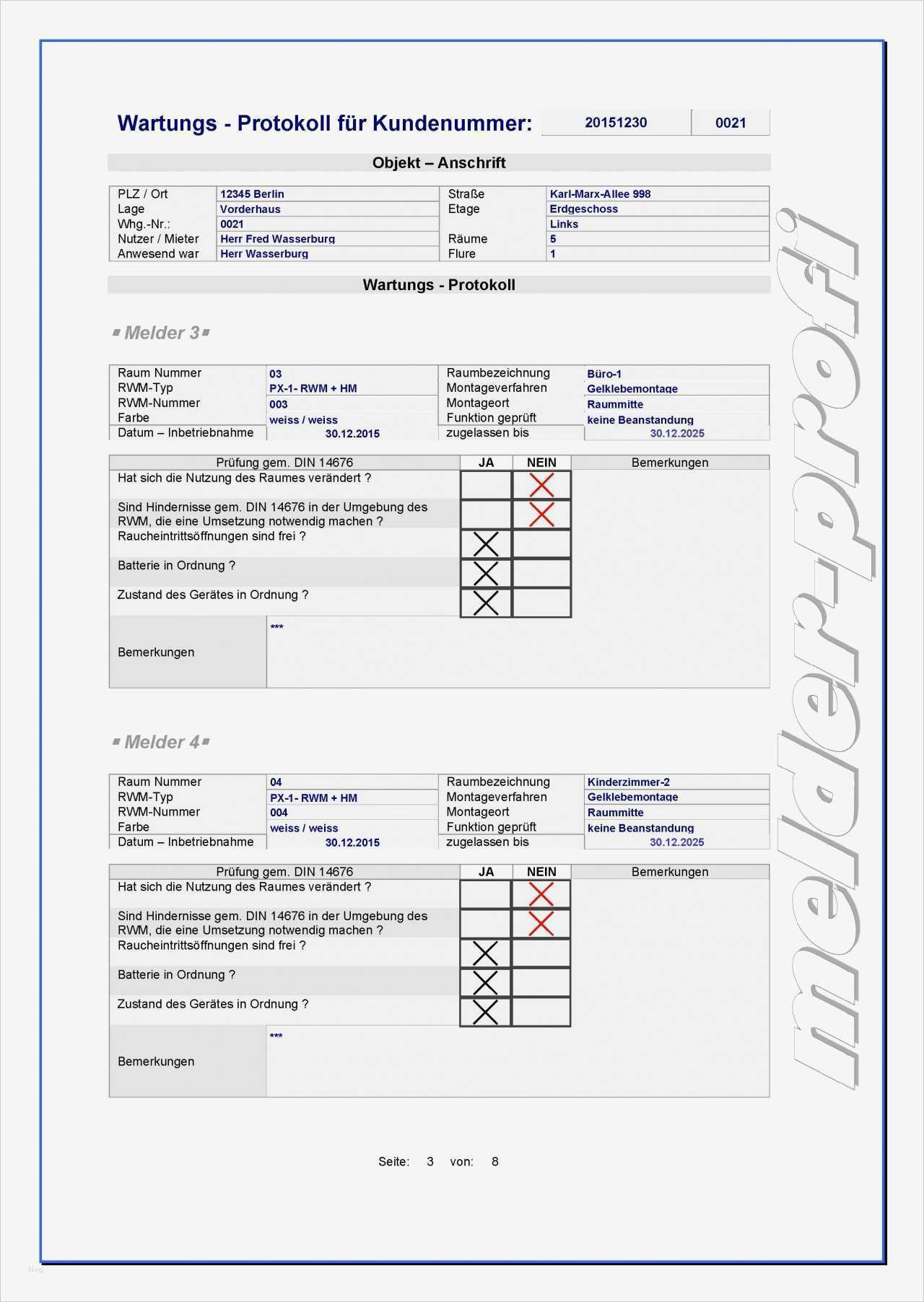Vorlage Rauchmelder Mieter Genial Ungewöhnlich Wartungsvertrag Muster Bilder Bilder Für