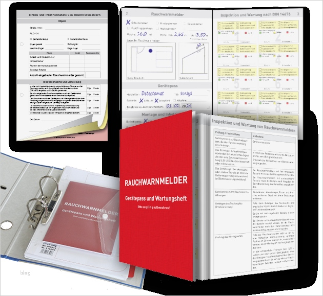 Vorlage Rauchmelder Mieter Neu Gerätepass Und Wartungsheft Für Rauchwarnmelder