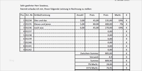 Vorlage Rechnung Excel Kleinunternehmer Großartig Vorlage Rechnung Excel Kostenlos Rechnungsvorlage Rechnung