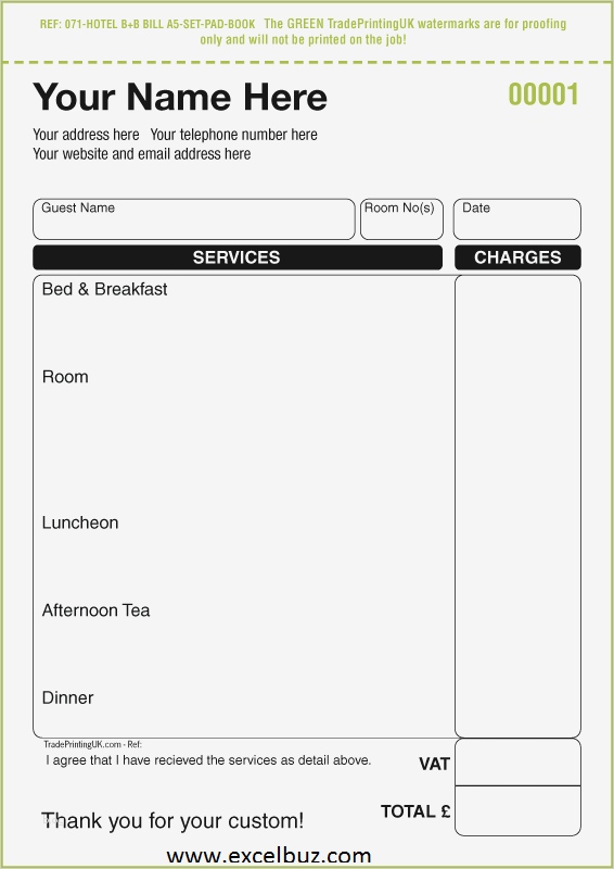 Vorlage Rechnung Für Vermittlung Cool Berühmt Hotel Rechnung Vorlage Fotos