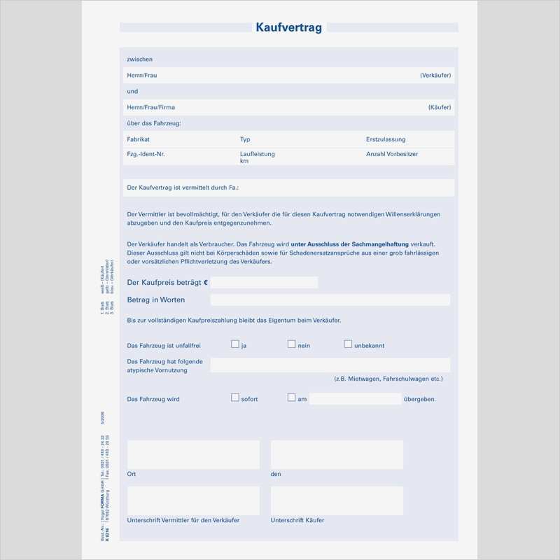 Vorlage Rechnung Für Vermittlung Süß Kaufvertrag Für Vermittlung