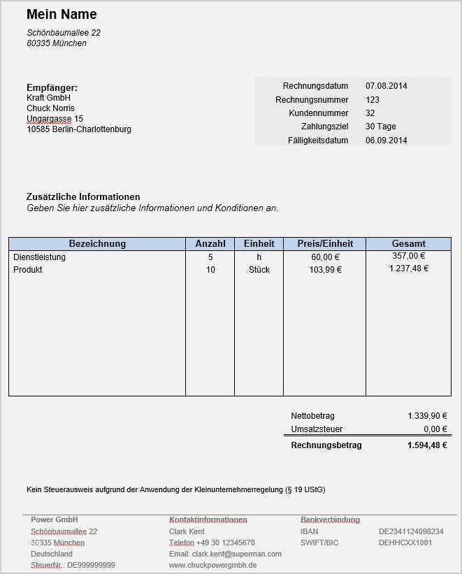 Vorlage Rechnung Kleinunternehmer Wunderbar Aufmaß Vorlage Pdf Neu Rechnung Kleinunternehmer