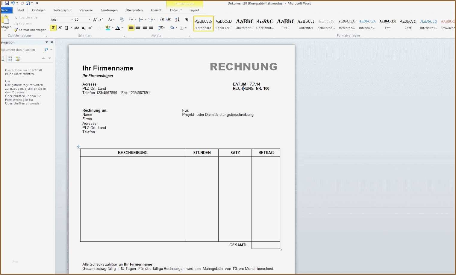Vorlage Rechnung Privat Hübsch 18 Privat Rechnung Schreiben Vorlage Vorlagen123
