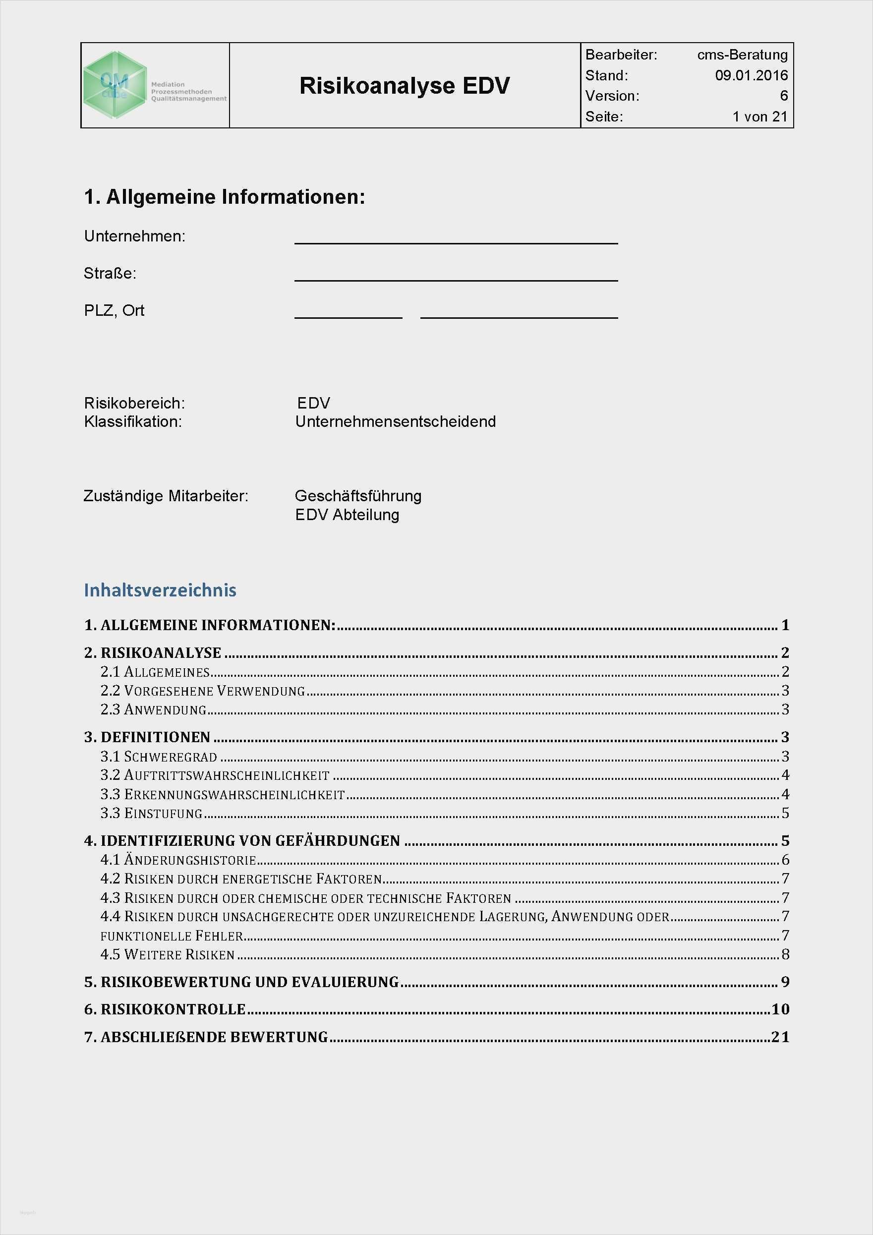Vorlage Risikoanalyse Niederspannungsrichtlinie Angenehm Ziemlich Risikoanalyse Beispiel Fotos Entry Level Resume