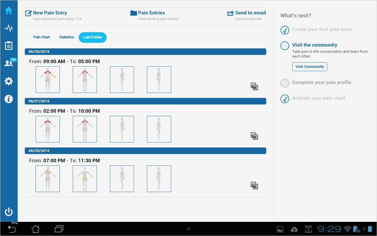 Vorlage Schmerztagebuch Einzigartig Pain Diary Catchmypain android Apps On Google Play