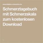 Vorlage Schmerztagebuch Erstaunlich Schmerztagebuch Mit Schmerzskala Zum Kostenlosen Download
