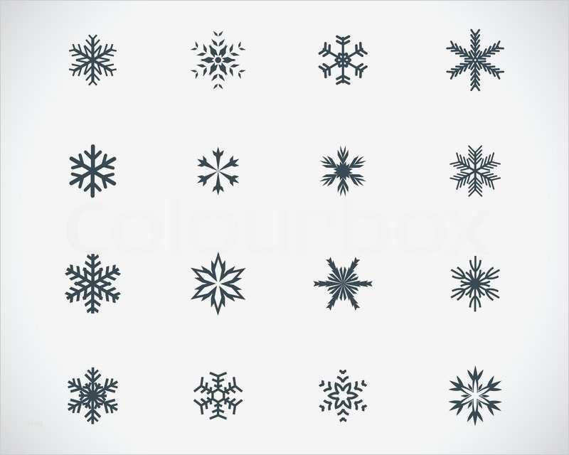 Vorlage Schneeflocke Erstaunlich Vector Schwarze Schneeflocke Icons Stock Vektor