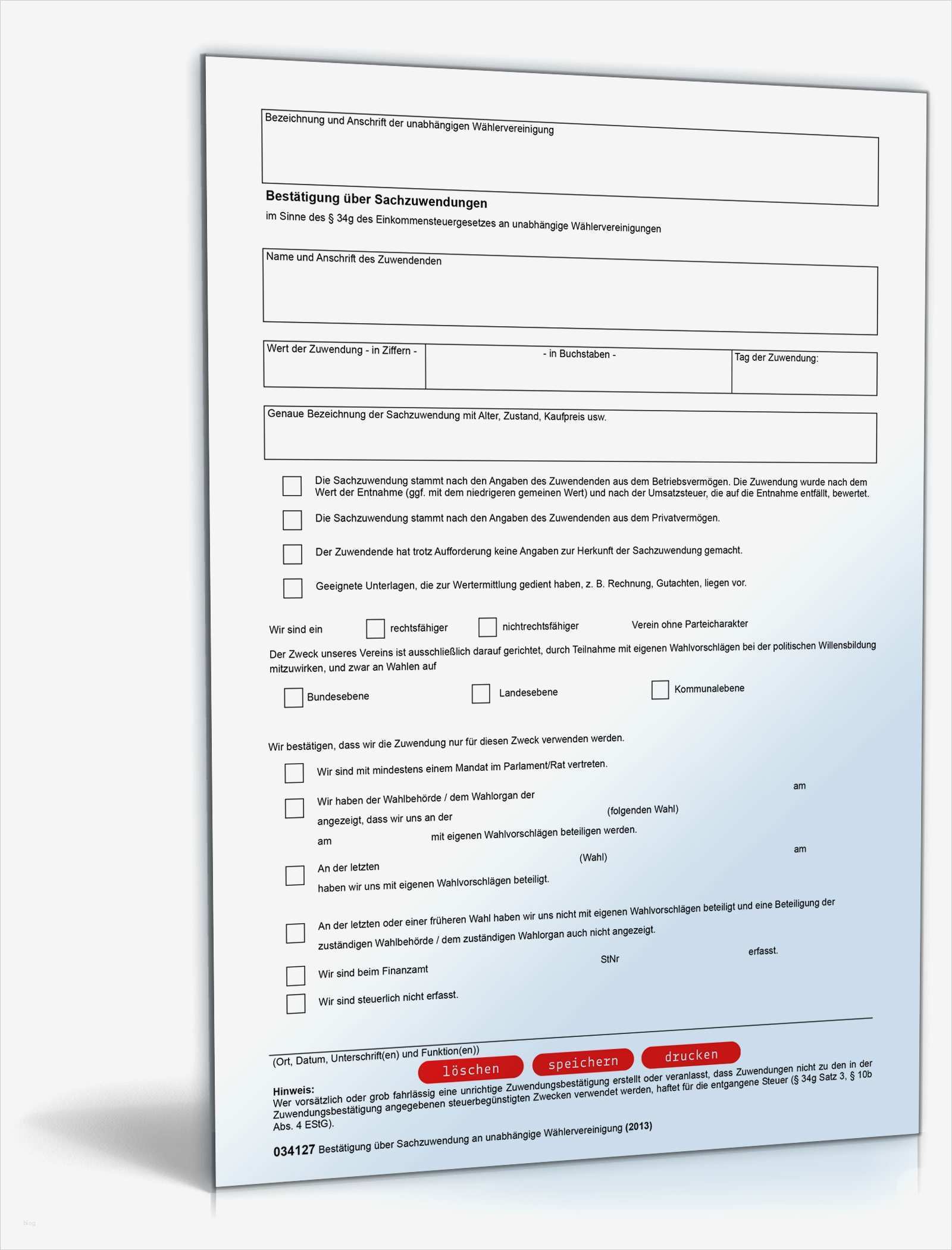 Vorlage Spendenbescheinigung Wunderbar Spendenbescheinigungen Steuerformulare Dokumente